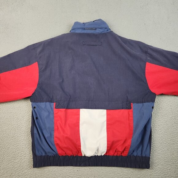 VTG North Bay Sailing Jacket Mens Large Blue Red Colorblock 90's Boating Yacht - Picture 8 of 12